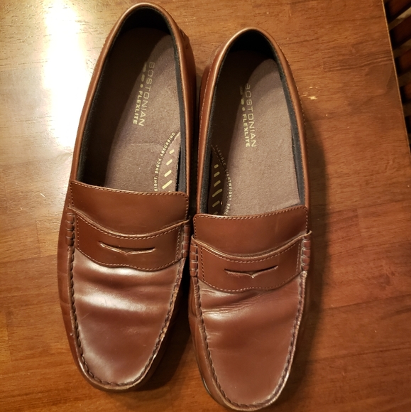 Men's Bostonian Flexlite Brown loafers - Picture 3 of 8